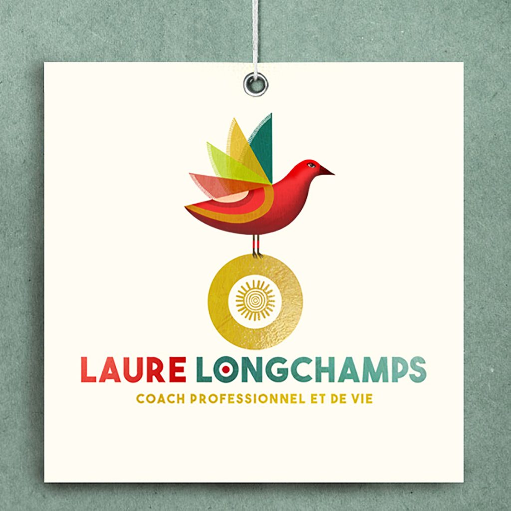 Création de cartes de visite pour une coach de vie par "La belle graine communication"