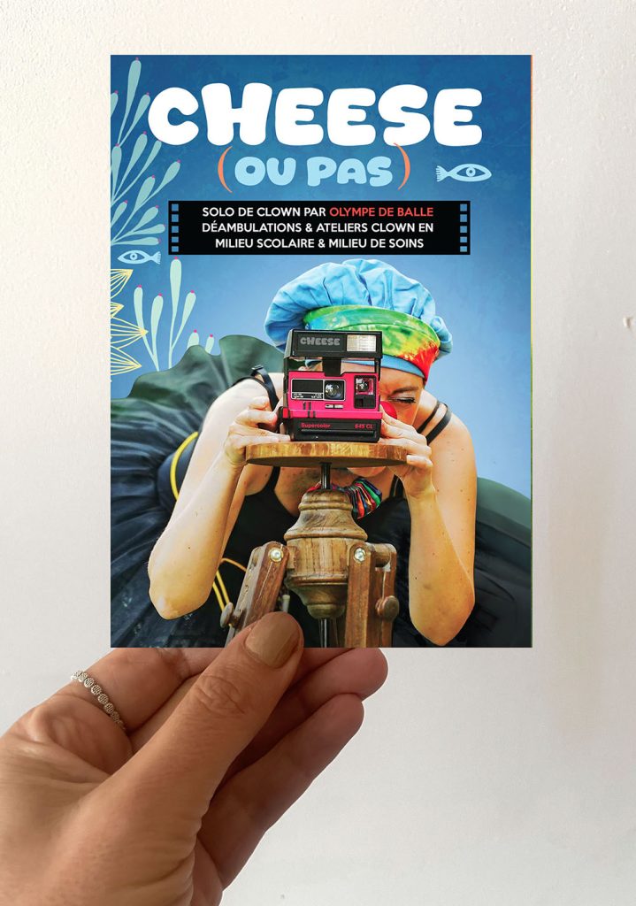 Création carte postale promotionnelle pour une compagnie de théâtre par "La belle graine communication"