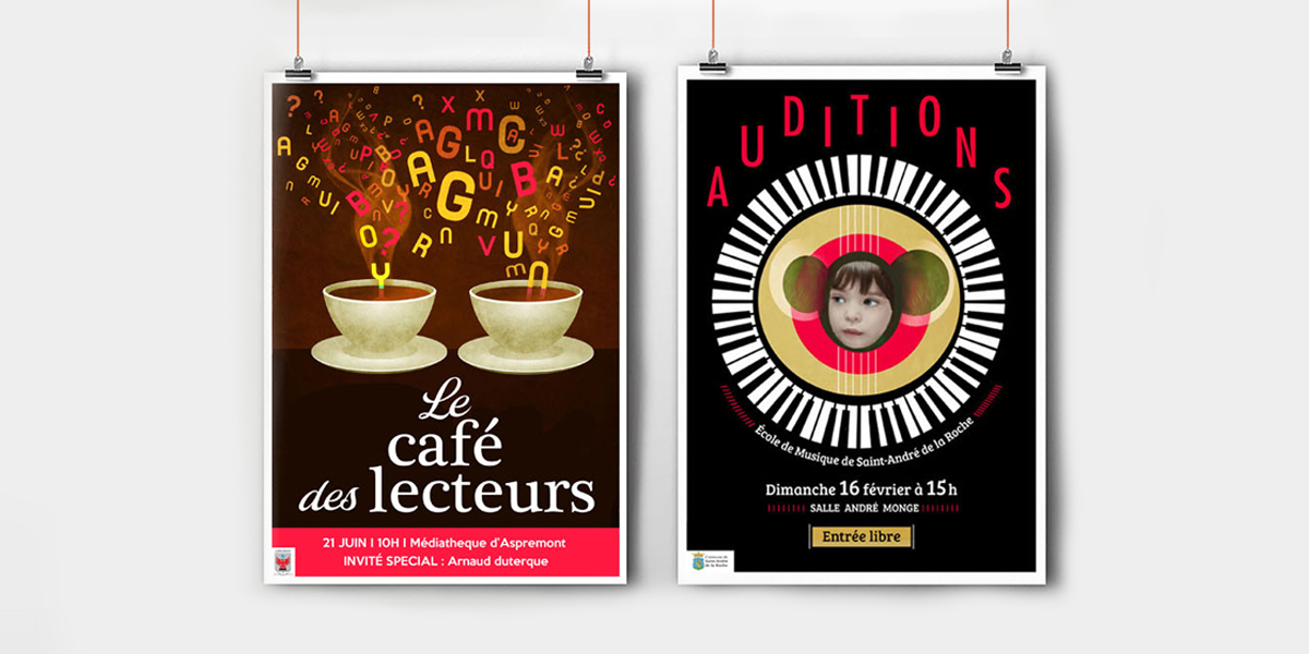 Création d'affiches par "La belle graine communication"