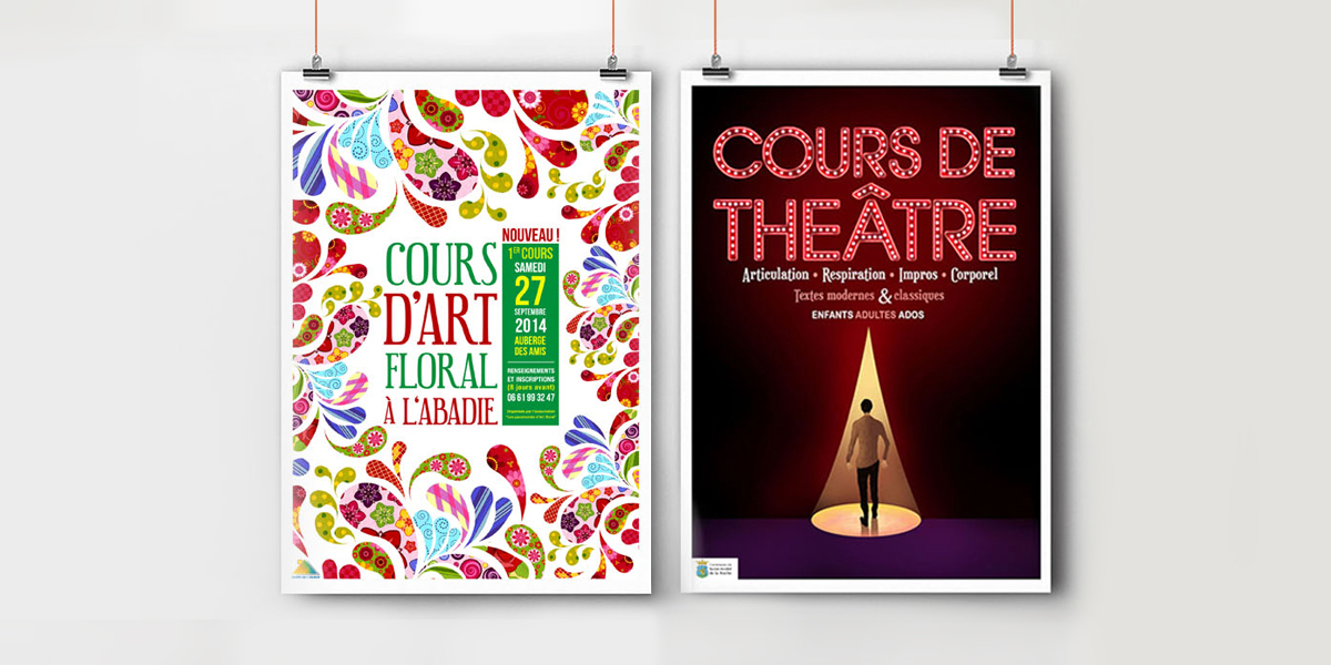 Création d'affiches par "La belle graine communication"